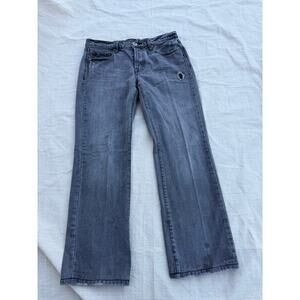 Men's Guess Jeans Button-Fly Regular Straight Crescent Fit 32x28 Gray distressed